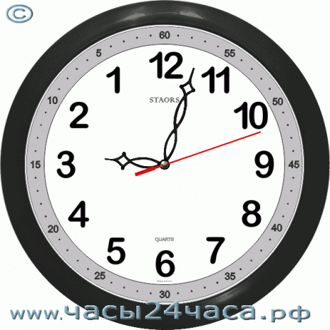 Часы № Zn-1A-13 - 12 часовые обратного хода, цвет черный.