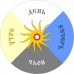 Географические 2025-МИР-1 - Страна-город с часовой стрелкой в виде круга! Дизайнерские часы не имеющие аналогов в МИРе