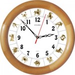 Часы 12 часовые с знаками зодиака