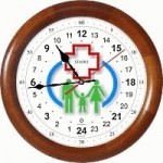 Часы для медицины с возможностью фиксации времени суточного планирования назначения процедур лечения