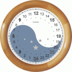Часы 24 часовые Инь-Янь - обычного хода с изображением стихий Инь и Янь (Инь и Ян).