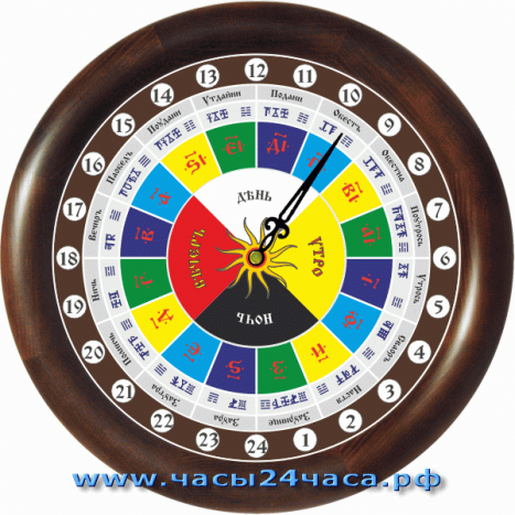 Славянские 24-04 - часы 16 часовые - адаптированы для 24 часов
