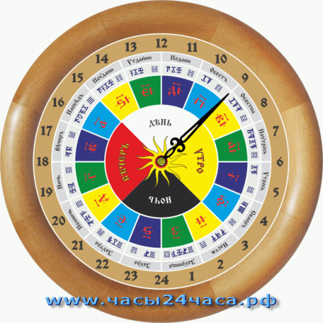 Славянские 24-11 - часы 16 часовые - адаптированы для 24 часов