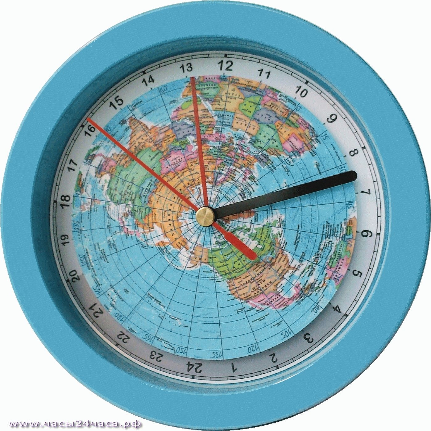 Часы 24 часовые географические
